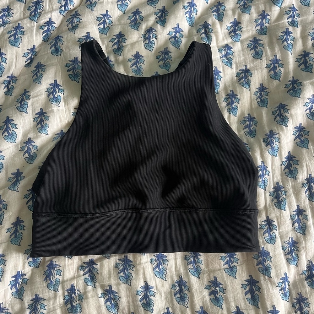 lululemon athletica Black Tank Top, energy bra high neck